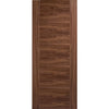 Sirius Tubular Stainless Steel Sliding Track & Vancouver 5 Panel Flush Walnut Door - Prefinished