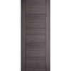 Sirius Tubular Stainless Steel Sliding Track & Vancouver Flush Ash Grey Door - Prefinished