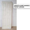 OUTLET - Victorian 4 Panel Door - Woodgrained Surfaces - White Primed - Spotty Dirty Marks - Paint Grade
