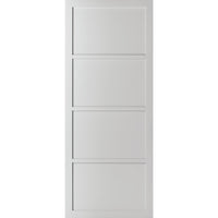 Bespoke industrial style panelled interior door