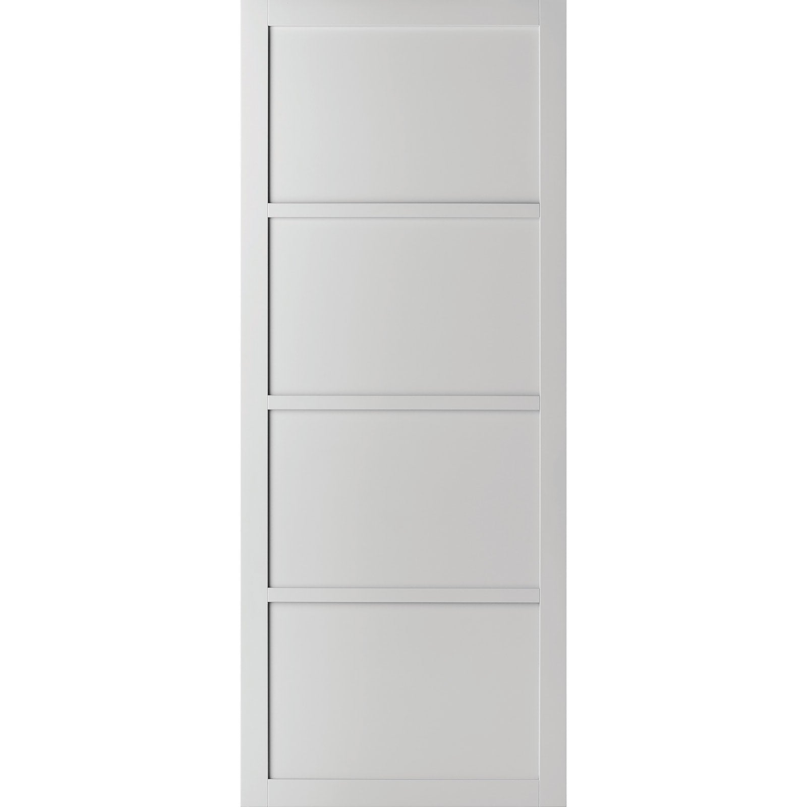 Bespoke industrial style panelled interior door