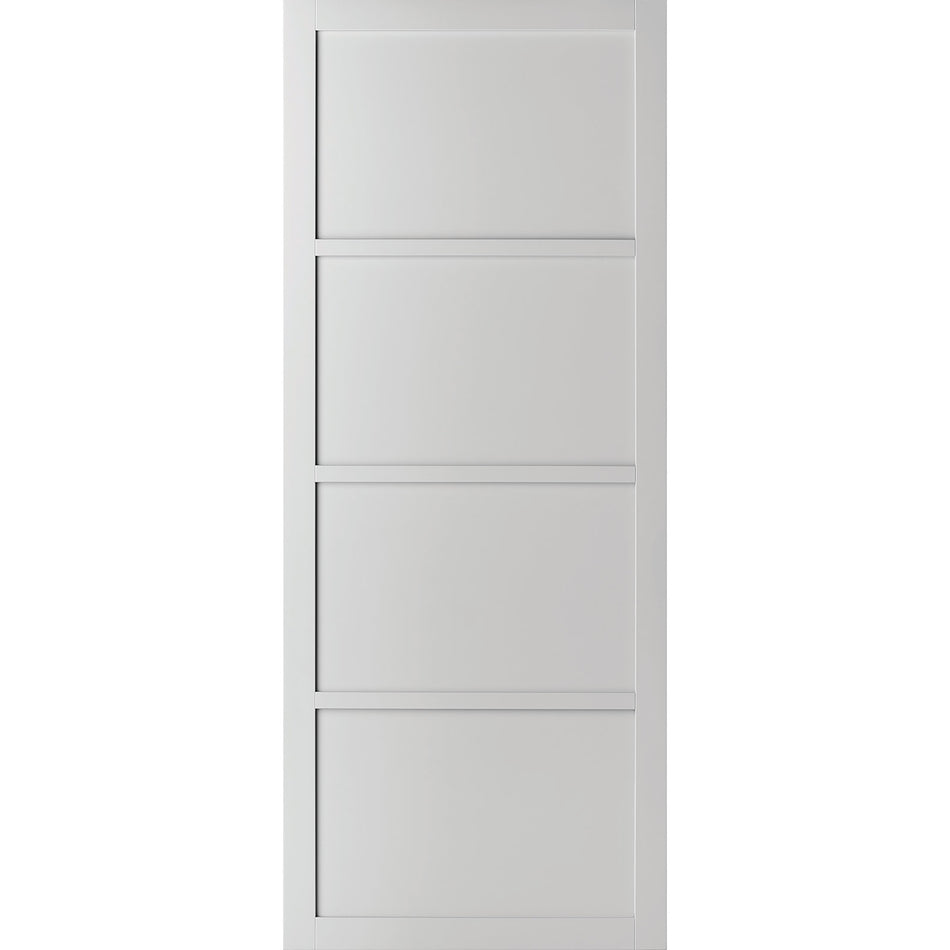 Bespoke industrial style panelled interior door