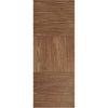 Single Sliding Door & Wall Track - Tres Walnut Flush Door - Prefinished