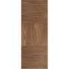 Single Sliding Door & Wall Track - Tres Walnut Flush Door - Prefinished