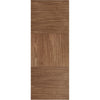Top Mounted Black Sliding Track & Door - Tres Walnut Flush Door - Prefinished