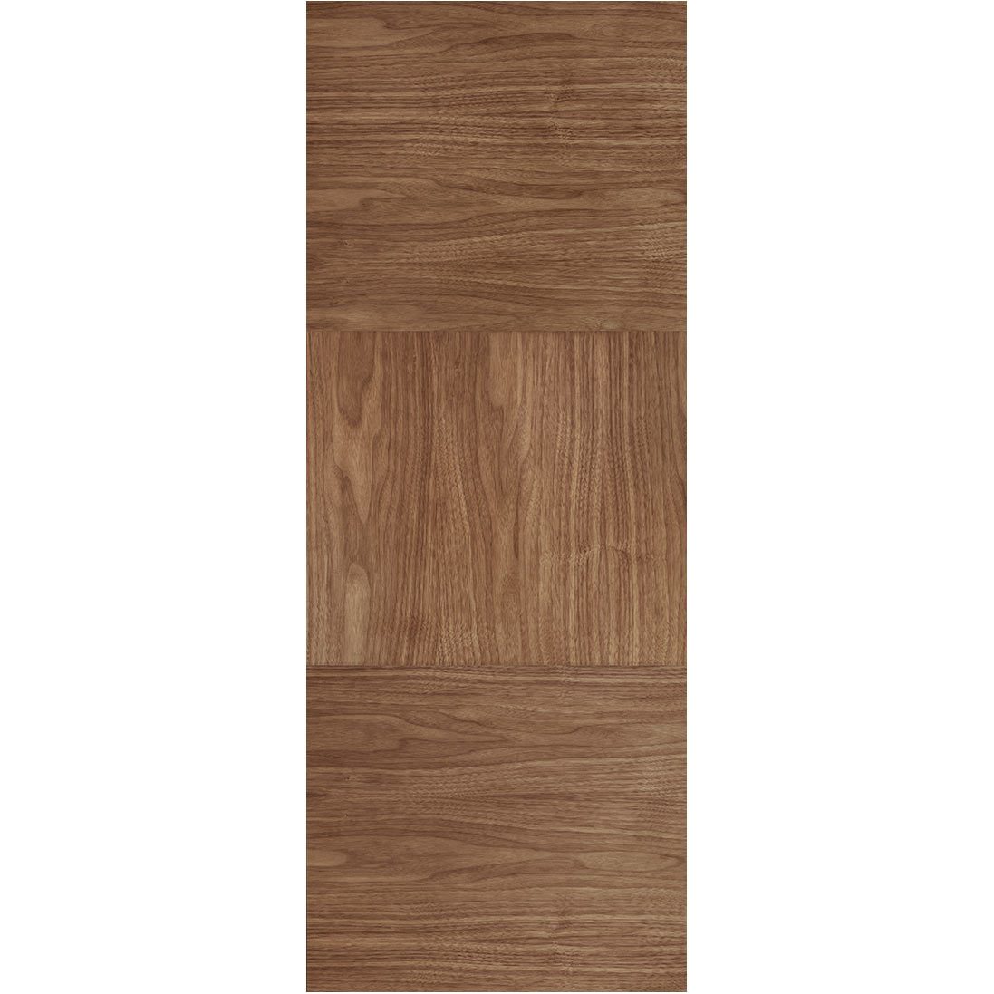 Bespoke Tres Walnut Flush Single Pocket Door - Prefinished