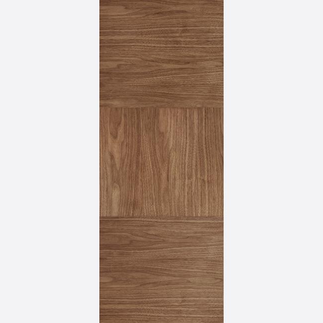 Bespoke Tres Walnut Flush Fire Door - 1/2 Hour Fire Rated - Prefinished