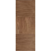 Saturn Tubular Stainless Steel Sliding Track & Tres Walnut Flush Door - Prefinished