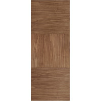 Bespoke Tres Walnut Flush Single Frameless Pocket Door - Prefinished