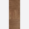 Contemporary walnut veneer interior door