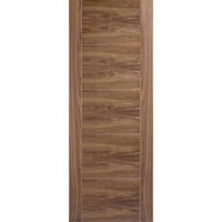 Bespoke Vancouver Walnut 5P Flush Single Frameless Pocket Door Detail - Prefinished