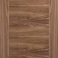 Bespoke Vancouver Walnut 5P Flush Double Pocket Door Detail - Prefinished