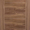 Bespoke Vancouver Walnut 5P Flush Double Frameless Pocket Door Detail - Prefinished