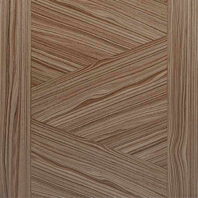 Bespoke Zeus Walnut Flush Double Frameless Pocket Door Detail - Prefinished
