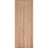 Single Sliding Door & Track - Wexford Oak Panel Door - Unfinished