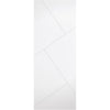 Single Sliding Door & Wall Track - Dover Flush Door - White Primed