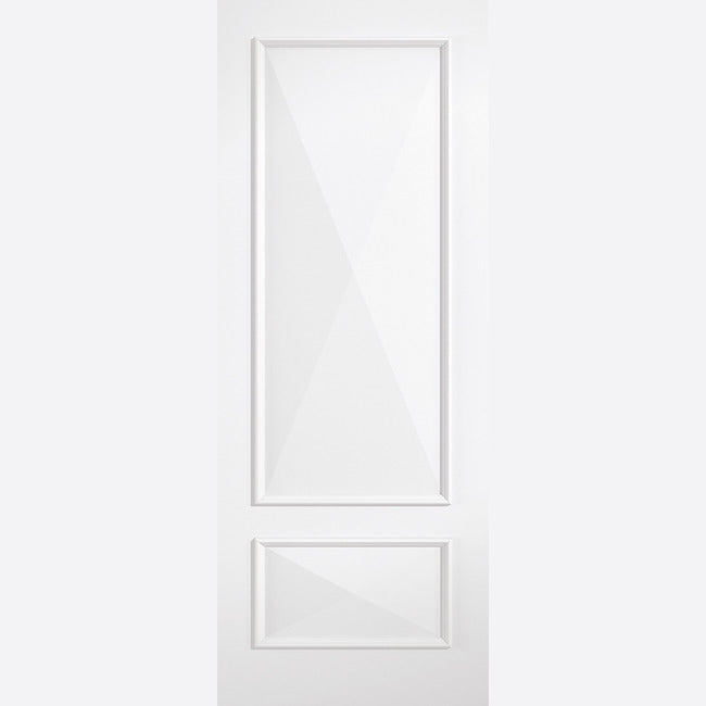 knightsbridge 2 panel door raised mouldings white primed