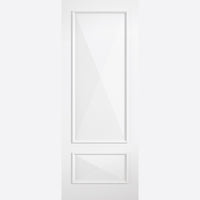 knightsbridge 2 panel door raised mouldings white primed