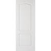White Fire Door, Textured Classical 2 Panel Door - 1/2 Hour Rated - White Primed