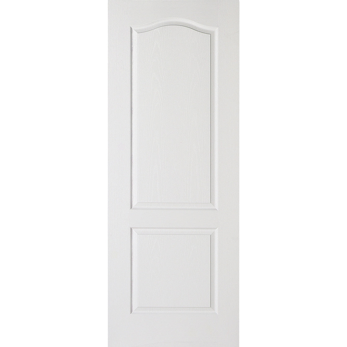 White Fire Door, Textured Classical 2 Panel Door - 1/2 Hour Rated - White Primed