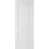 White Fire Door, Textured Classical 2 Panel Door - 1/2 Hour Rated - White Primed
