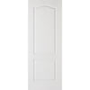 textured classical 2 panel door white primed