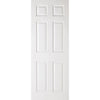 corniche primed 6 panel door wood grain effect 