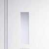 Sierra Blanco Absolute Evokit Single Pocket Door Details - Frosted Glass - White Painted