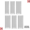 Worcester 3 Panel Absolute Evokit Double Pocket Door - Primed