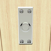 AA31 Victorian Oblong Bell Push - 3 Finishes