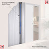 Seville Flush Double Evokit Pocket Door Detail - White Primed