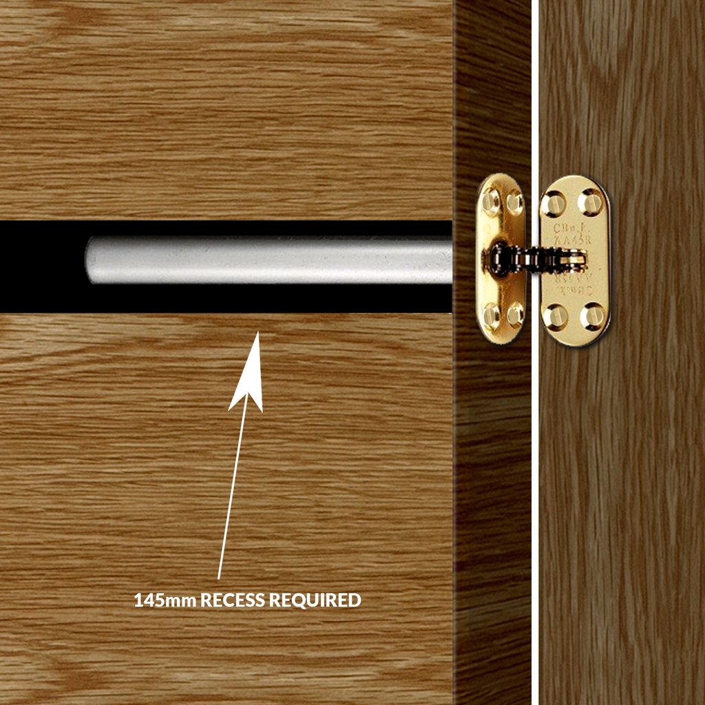 A45R Door Closer Chain Spring with Radius Forend - 3 Finishes