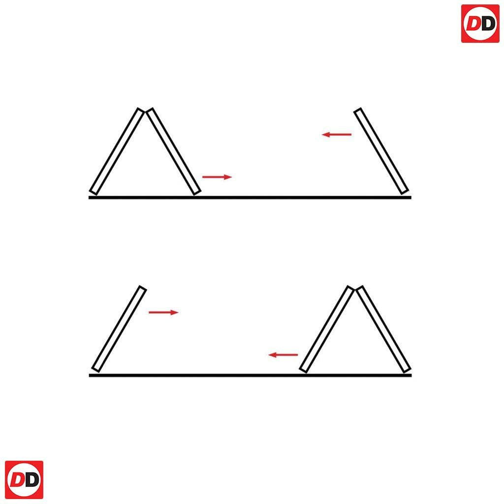 Three Folding Doors & Frame Kit - Ely Oak 2+1 - Unfinished