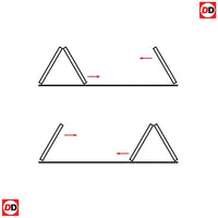 Three Folding Doors & Frame Kit - Ely Oak 2+1 - Unfinished