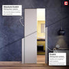 Handmade Eco-Urban® Boston 4 Pane Double Absolute Evokit Pocket Door DD6311G - Clear Glass - Colour & Size Options