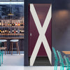 The Saltire Flag 8mm Clear Glass - Obscure Printed Design - Single Absolute Pocket Door