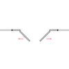 W6 Manhattan Room Divider Door & Frame Kit - Bevelled Clear Glass - White Primed - 2031x1904mm Wide