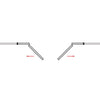 W6 Manhattan Room Divider Door & Frame Kit - Bevelled Clear Glass - White Primed - 2031x1904mm Wide