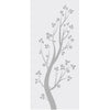 Blooming Tree  8mm Obscure Glass - Obscure Printed Design - Single Evokit Glass Pocket Door