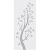 Blooming Tree  8mm Obscure Glass - Obscure Printed Design - Single Absolute Pocket Door
