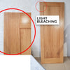 OUTLET - Pattern 10 Oak 1 Panel Door - Prefinished - Light Bleaching & Gaps at Panel Joint