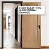 OUTLET - Pattern 10 Oak 1 Panel Door - Prefinished - Light Bleaching & Gaps at Panel Joint