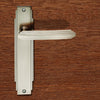 Art Deco ADR012 Lever Latch Door Handles on Backplate - 2 Finishes