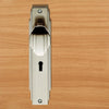Art Deco ADR021 Knob Lock Door Handles on Backplate - 2 Finishes