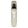 Art Deco ADR021 Knob Lock Door Handles on Backplate - 2 Finishes