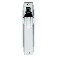 Art Deco ADR022 Knob Latch Door Handles on Backplate - 2 Finishes