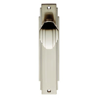 Art Deco ADR022 Knob Latch Door Handles on Backplate - 2 Finishes