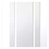 Cheshire White Double Evokit Pocket Door Detail - Clear Glass - Primed