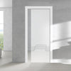 Allanton 8mm Obscure Glass - Clear Printed Design - Single Evokit Glass Pocket Door