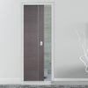 Chocolate Grey Alcaraz Evokit Pocket Fire Door - 30 Minute Fire Rated - Prefinished